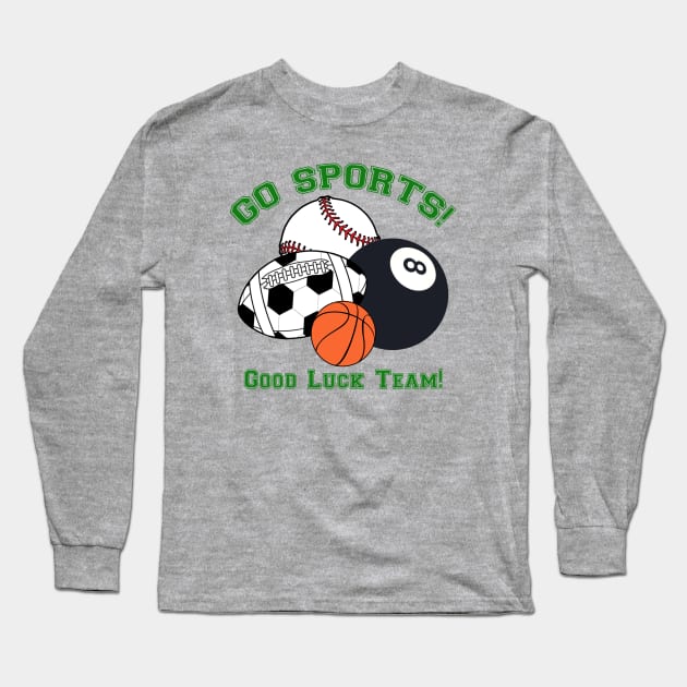 Go Sports! Long Sleeve T-Shirt by Bommush Designs